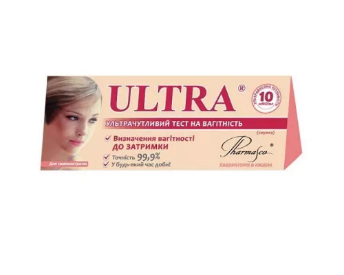 Ultra, тест для визначення вагітності, №1 | интернет-аптека Farmaco.ua