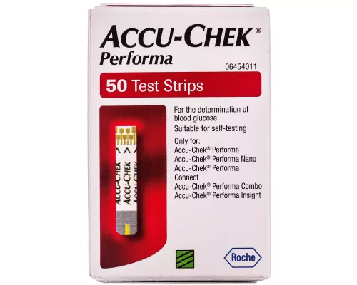 Accu-Chek Performa, тест-полоски, для глюкометра, №50 | интернет-аптека Farmaco.ua