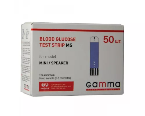 Gamma MS, тест-смужки, для глюкометра, №50 | интернет-аптека Farmaco.ua