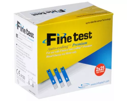 Fine Test Auto-Coding Premium, тест-полоски, для глюкометра, №50 | интернет-аптека Farmaco.ua