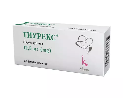 Тиурекс, таблетки, 12.5 мг, №30 | интернет-аптека Farmaco.ua