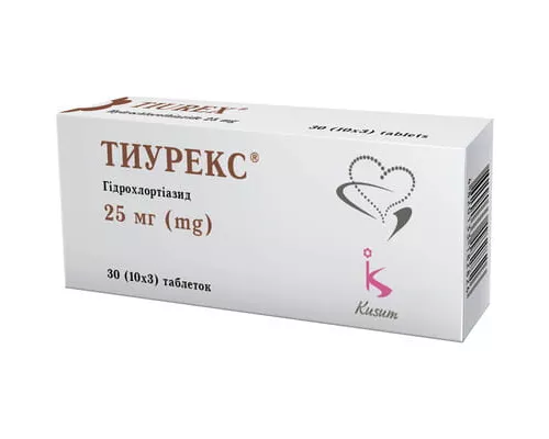 Тиурекс, таблетки, 25 мг, №30 | интернет-аптека Farmaco.ua