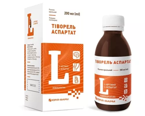 Тіворель Аспартат, раствор оральный, флакон 200 мл | интернет-аптека Farmaco.ua