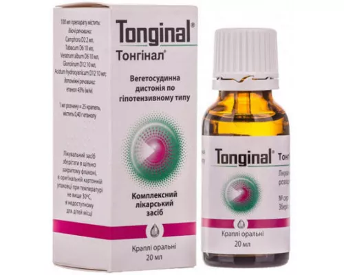 Тонгинал®, капли для перорального применения, флакон 20 мл | интернет-аптека Farmaco.ua