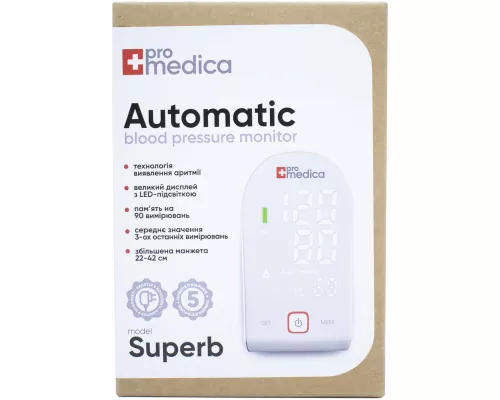 ProMedica Superb, тонометр, автоматичний | интернет-аптека Farmaco.ua