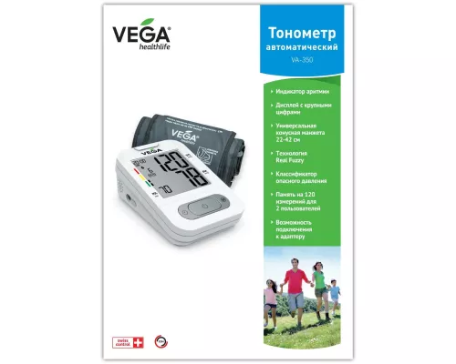 Vega VA-350, тонометр, автоматичний | интернет-аптека Farmaco.ua