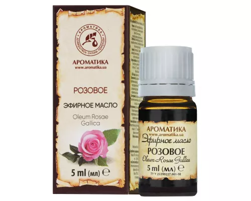 Розовое эфирное масло, 5 мл | интернет-аптека Farmaco.ua