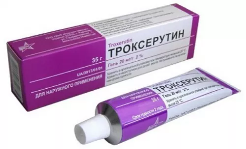 Троксерутин, гель, 35 г, 2% | интернет-аптека Farmaco.ua