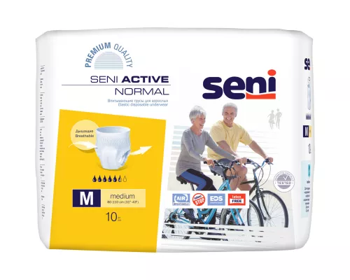 Seni Active Normal, подгузники-трусы для взрослых, размер M, тип 2, №10 | интернет-аптека Farmaco.ua