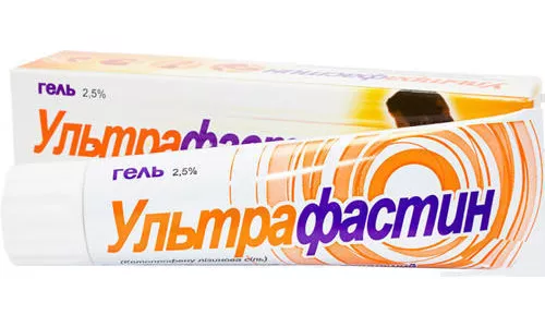 Ультрафастин, гель, туба 30 г, 2.5% | интернет-аптека Farmaco.ua