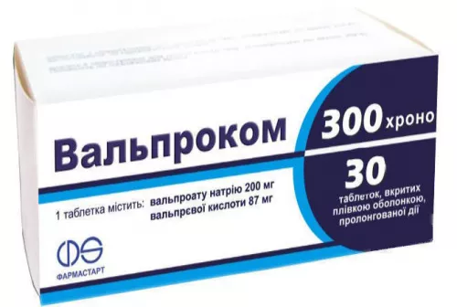 Вальпроком 300 Хроно, таблетки пролонгированного действия, №30 | интернет-аптека Farmaco.ua