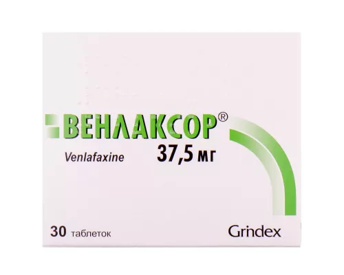 Венлаксор, таблетки, 37.5 мг, №30 | интернет-аптека Farmaco.ua