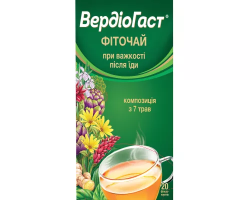 Вердиогаст, фиточай, фильтр-пакет 1.5 г, №20 | интернет-аптека Farmaco.ua