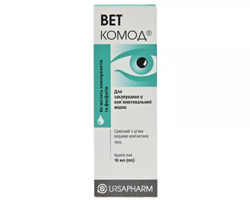 Вет-Комод, капли глазные, 20 мг/мл, 10 мл | интернет-аптека Farmaco.ua