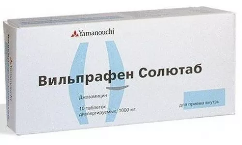 Вильпрафен Солютаб, таблетки, 1000 мг, №10 | интернет-аптека Farmaco.ua