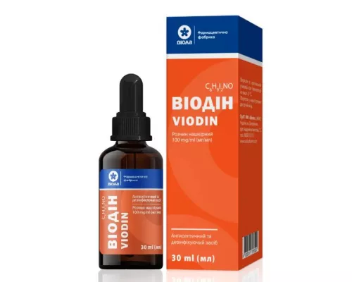 Віодін, розчин нашкірний, флакон з насадкою, 30 мл | интернет-аптека Farmaco.ua