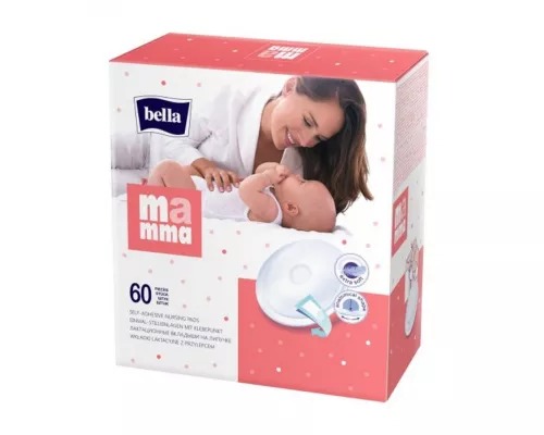 Bella Mamma, вкладки лактаційні, для грудей, з липкою смужкою, №60 | интернет-аптека Farmaco.ua