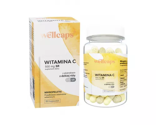 Wellcaps®, вітамін С SR, 500 мг, №60 | интернет-аптека Farmaco.ua