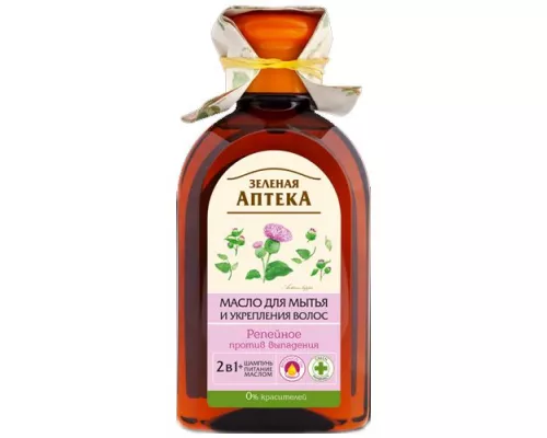 Зелена Аптека, олія реп'яхова, для миття та зміцнення волосся, 250 мл | интернет-аптека Farmaco.ua