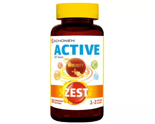 Zest Active, пастилки жевательные, №30 | Farmaco.ua Zest Active, пастилки жевательные, №30 | интернет-аптека Farmaco.ua