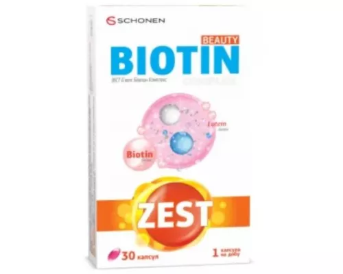 Zest Б'юті Біотин, комплекс, капсули, №30 | интернет-аптека Farmaco.ua