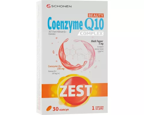 Zest Бьюти Коэнзим Q10, капсулы, №30 | интернет-аптека Farmaco.ua