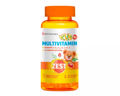 Zest Кидз Мультивитамин, пастилки, №30 | интернет-аптека Farmaco.ua