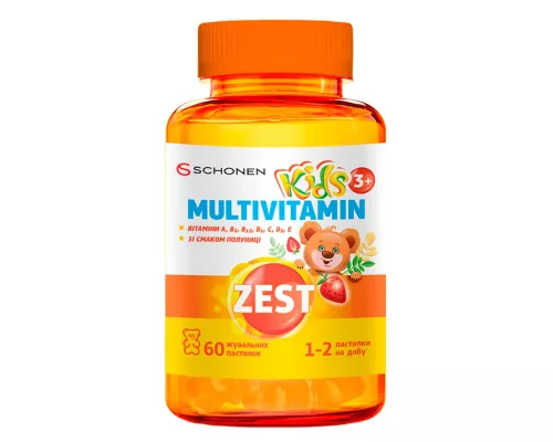 Zest Кидз Мультивитамин, пастилки, №60 | интернет-аптека Farmaco.ua