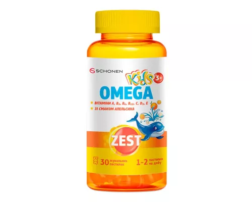 Zest Кидз Омега, пастилки, №30 | интернет-аптека Farmaco.ua