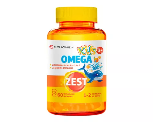 Zest Кидз Омега, пастилки, №60 | интернет-аптека Farmaco.ua