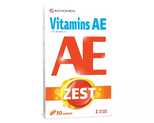 Zest Витамин А и Е, капсулы, №30 | интернет-аптека Farmaco.ua