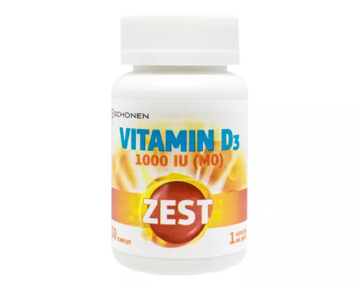 Zest Витамин Д3, капсулы 1000 МЕ, №30 | интернет-аптека Farmaco.ua