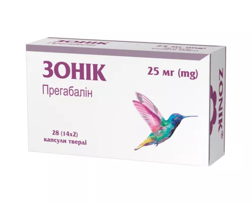 Зоник, капсулы 25 мг, №28 (14х2) | Farmaco.ua Зоник, капсулы 25 мг, №28 (14х2) | интернет-аптека Farmaco.ua
