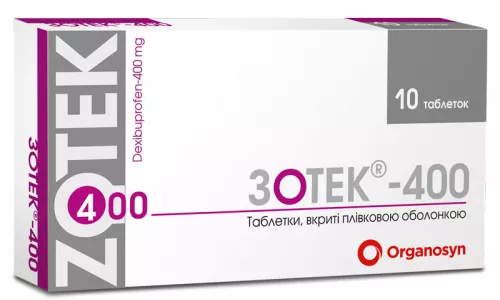 Зотек-400, таблетки вкриті оболонкою, 400 мг, №10 | интернет-аптека Farmaco.ua