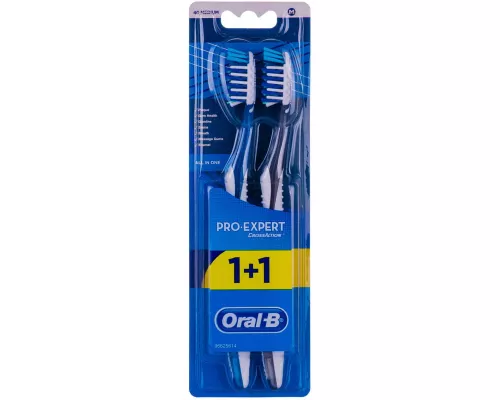 Oral-B Pro-Expert 40, щітка зубна, середня, 1+1 | интернет-аптека Farmaco.ua